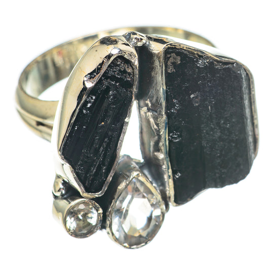 Black Tourmaline Rings handcrafted by Ana Silver Co - RING68863