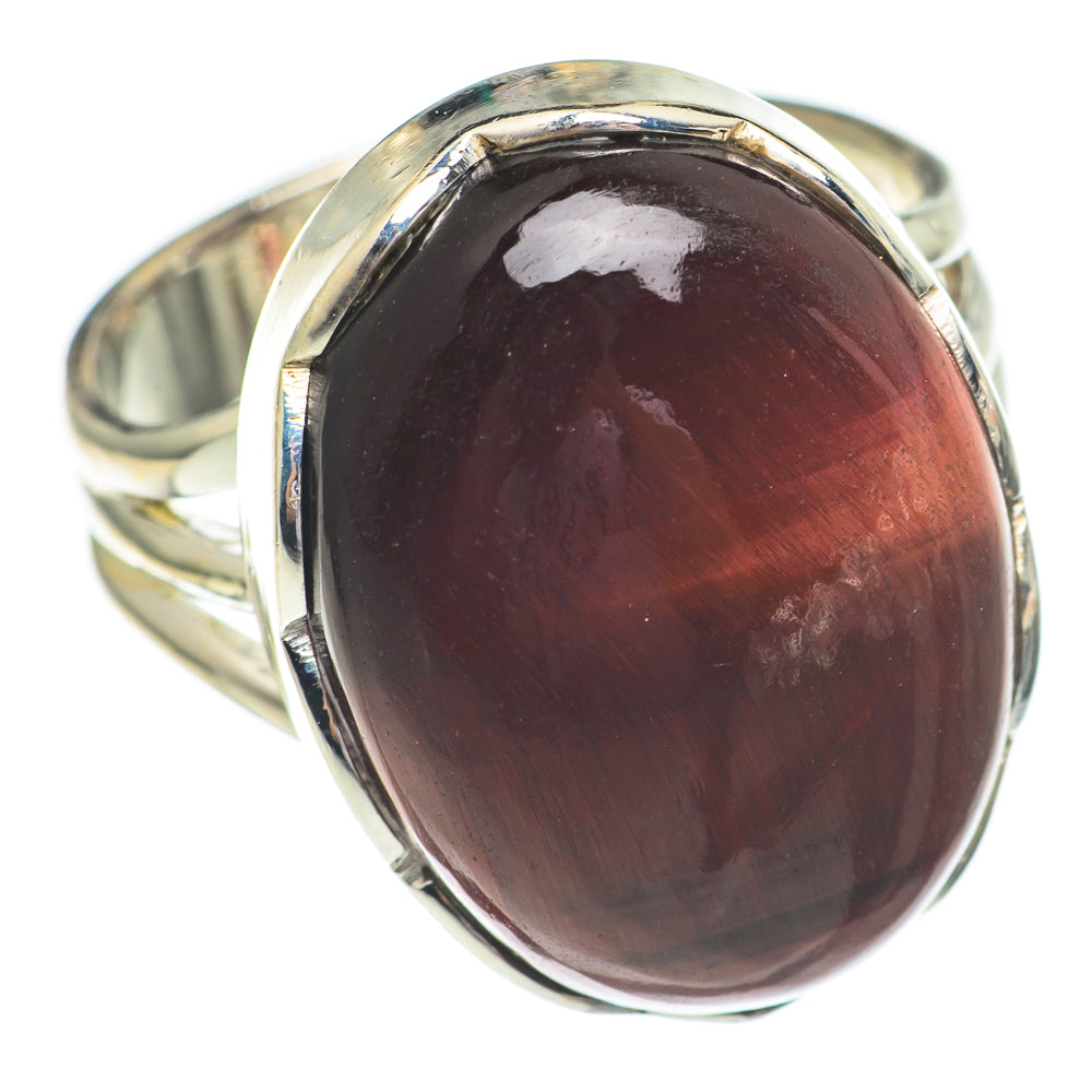 Red Tiger Eye Rings handcrafted by Ana Silver Co - RING68881
