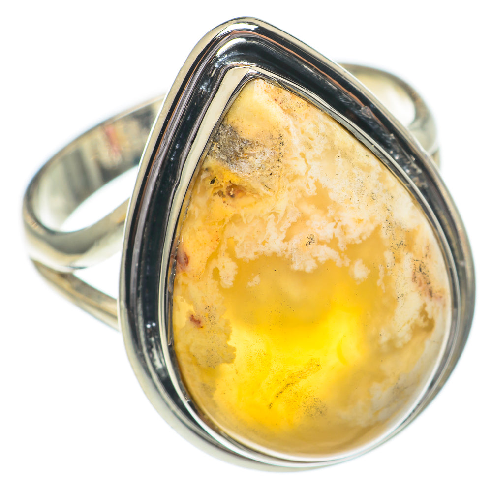 Plume Agate Rings handcrafted by Ana Silver Co - RING68883
