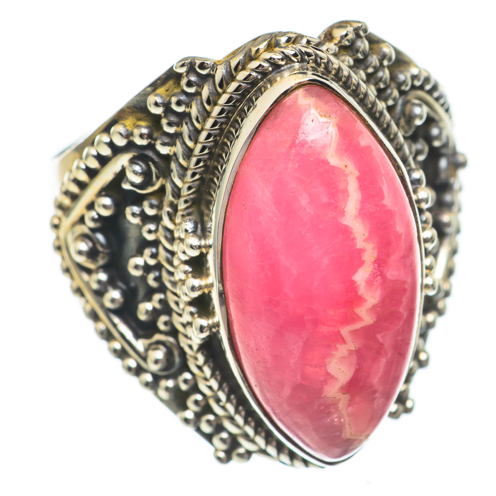 Rhodochrosite Rings handcrafted by Ana Silver Co - RING68887