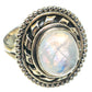 Rainbow Moonstone Rings handcrafted by Ana Silver Co - RING68896
