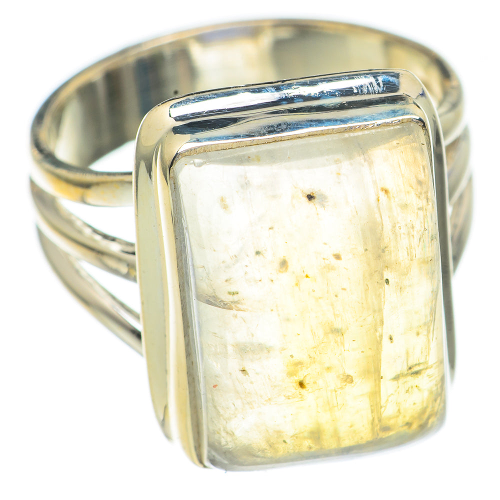 Rainbow Moonstone Rings handcrafted by Ana Silver Co - RING68899