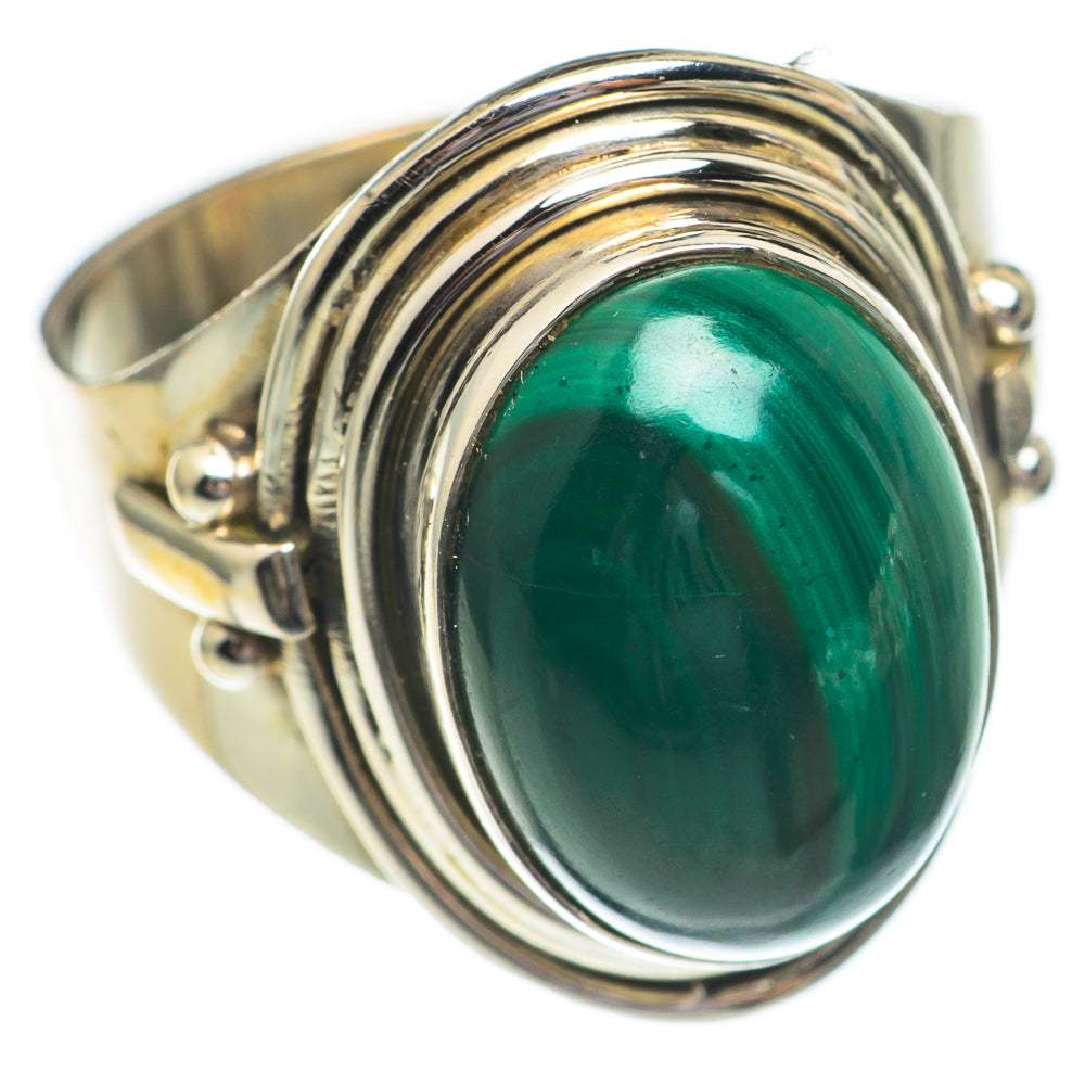 Malachite Rings handcrafted by Ana Silver Co - RING68907