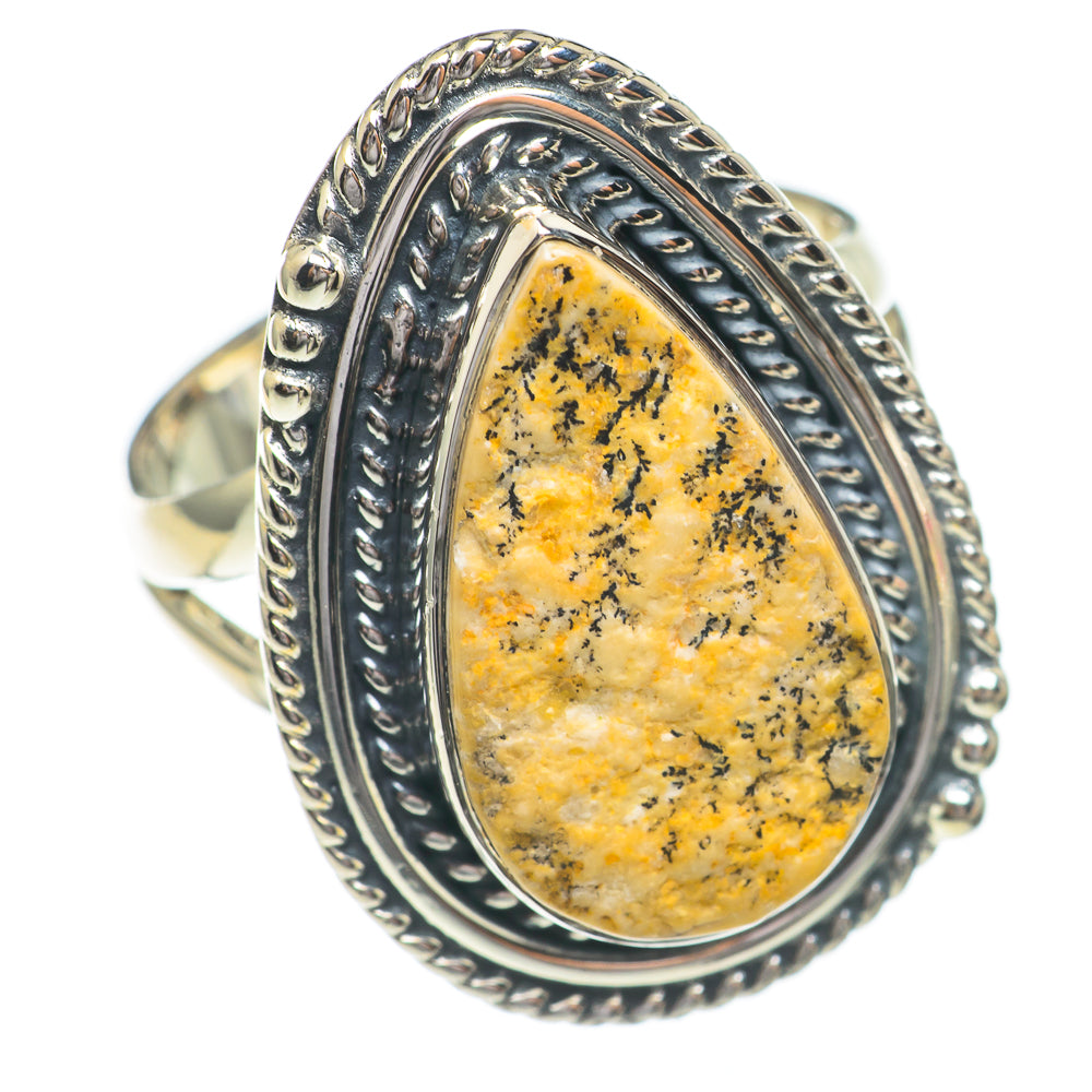 Germany Psilomelane Dendrite Rings handcrafted by Ana Silver Co - RING68911 - Photo 2