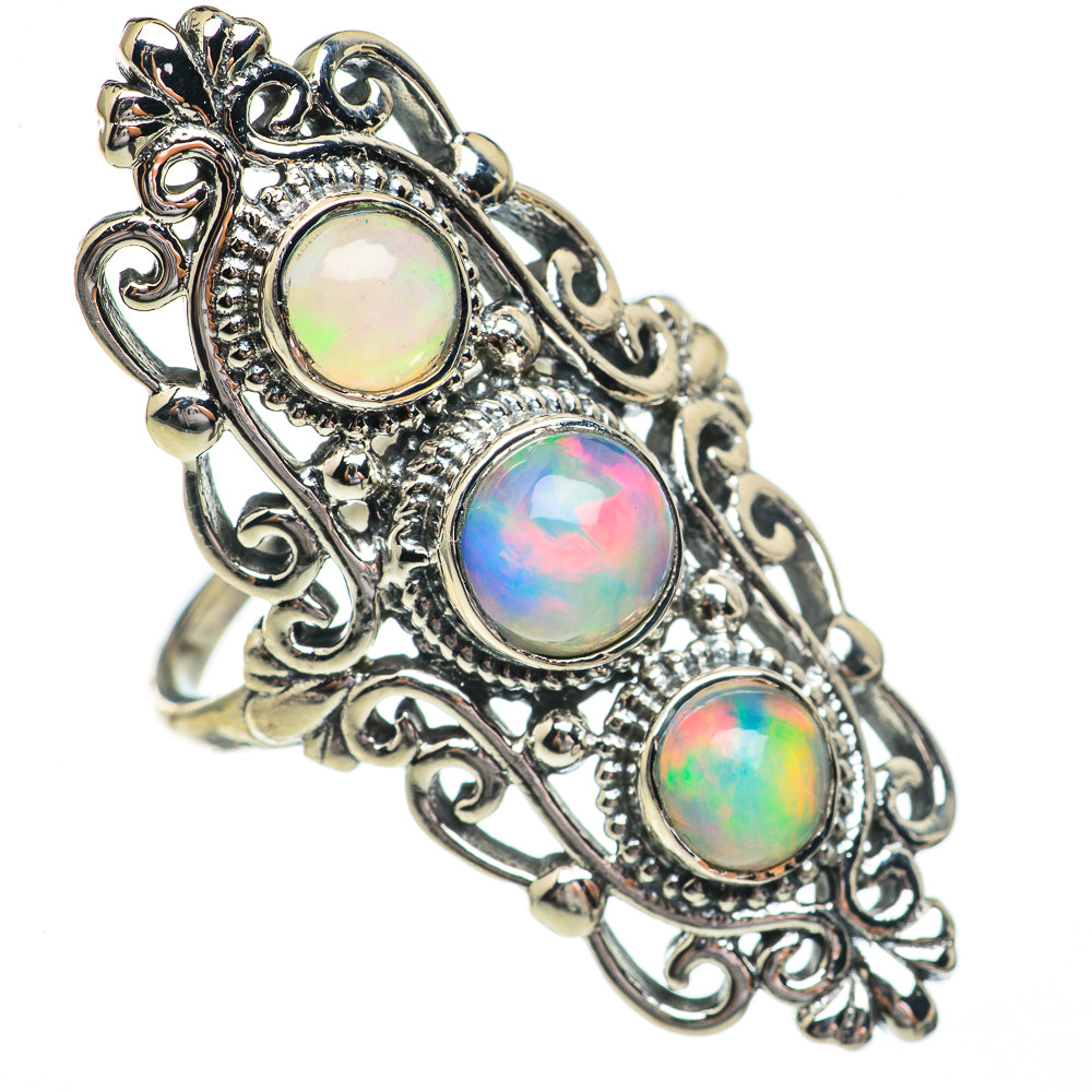 Ethiopian Opal Rings handcrafted by Ana Silver Co - RING68924