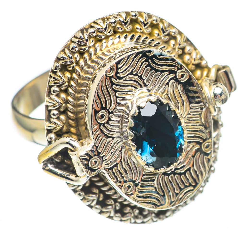 Londan Blue Topaz Rings handcrafted by Ana Silver Co - RING68929