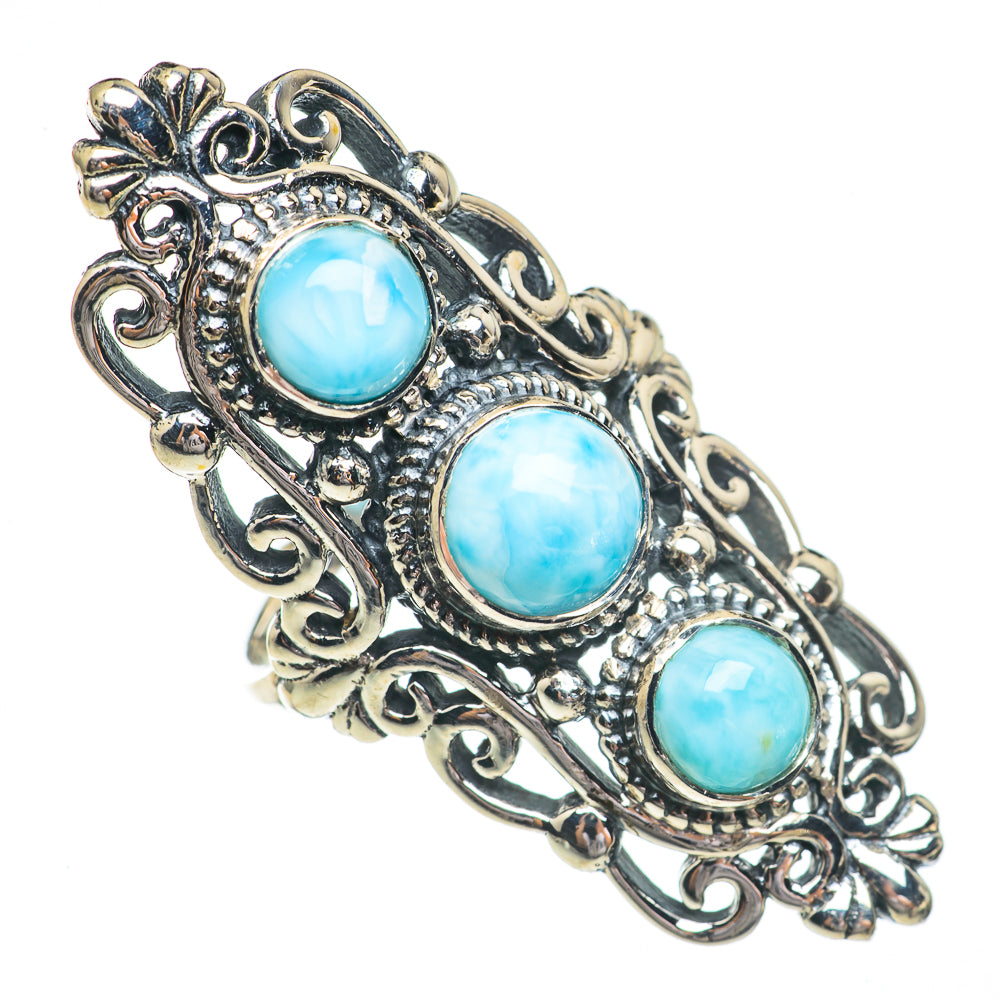 Larimar Rings handcrafted by Ana Silver Co - RING68931