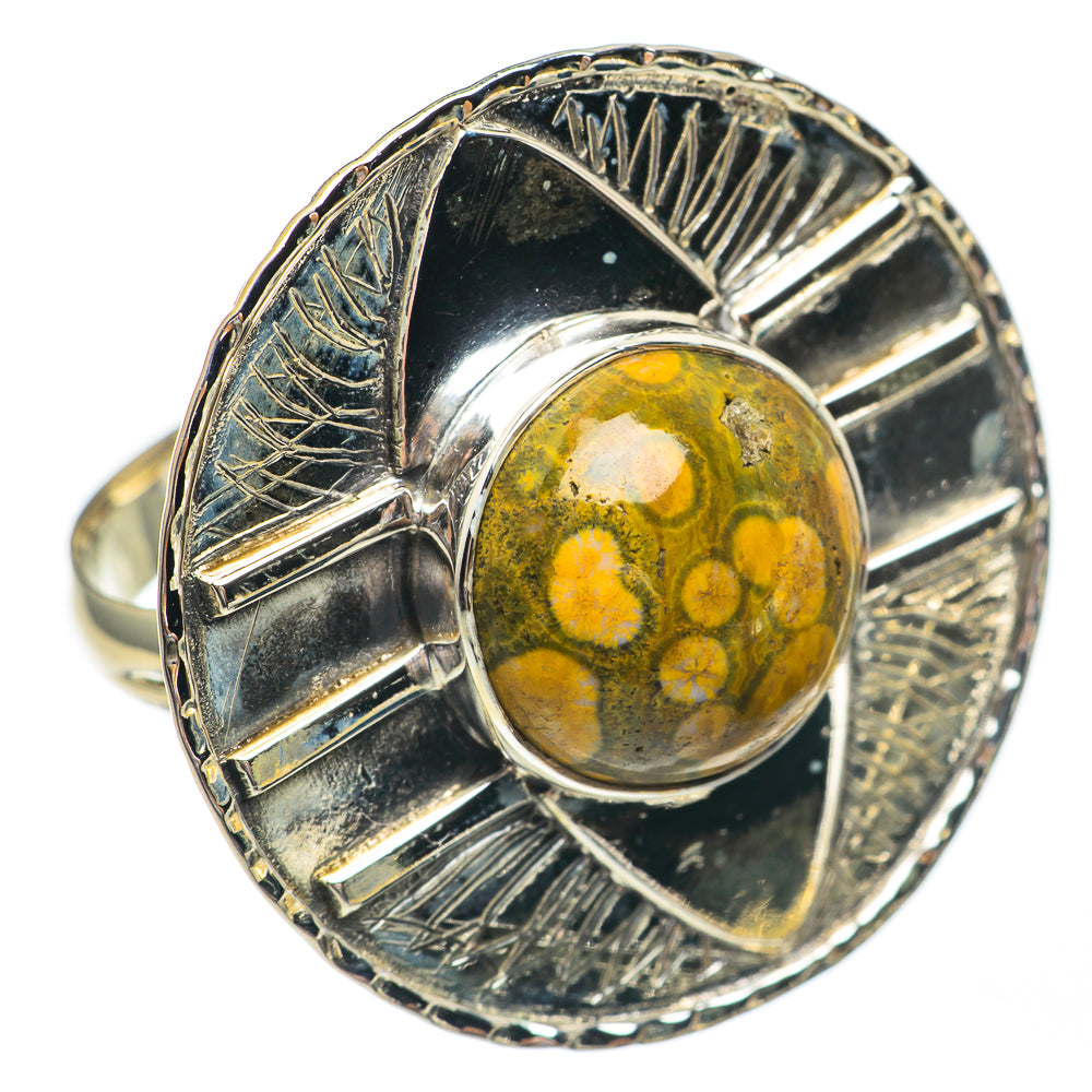 Ocean Jasper Rings handcrafted by Ana Silver Co - RING68934