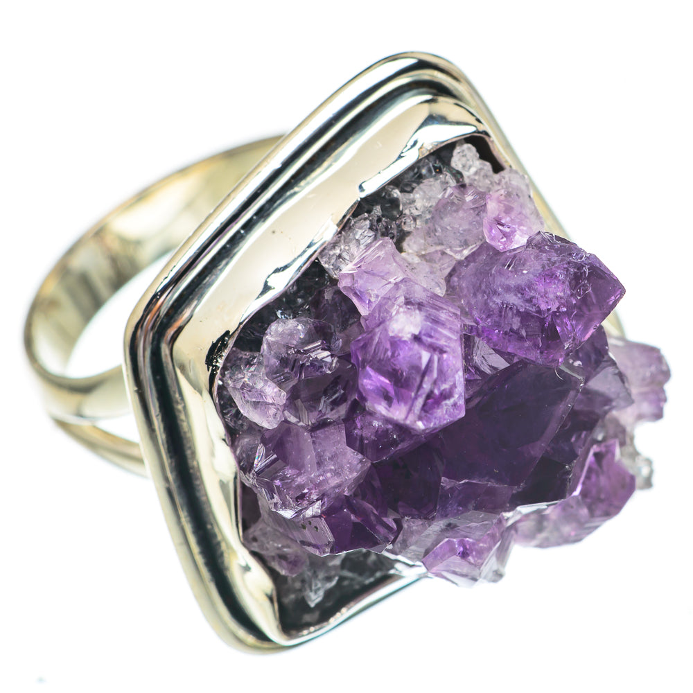 Amethyst Crystal Rings handcrafted by Ana Silver Co - RING68942