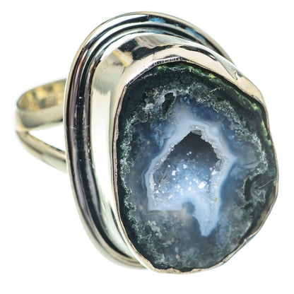Coconut Geode Slice Rings handcrafted by Ana Silver Co - RING68945