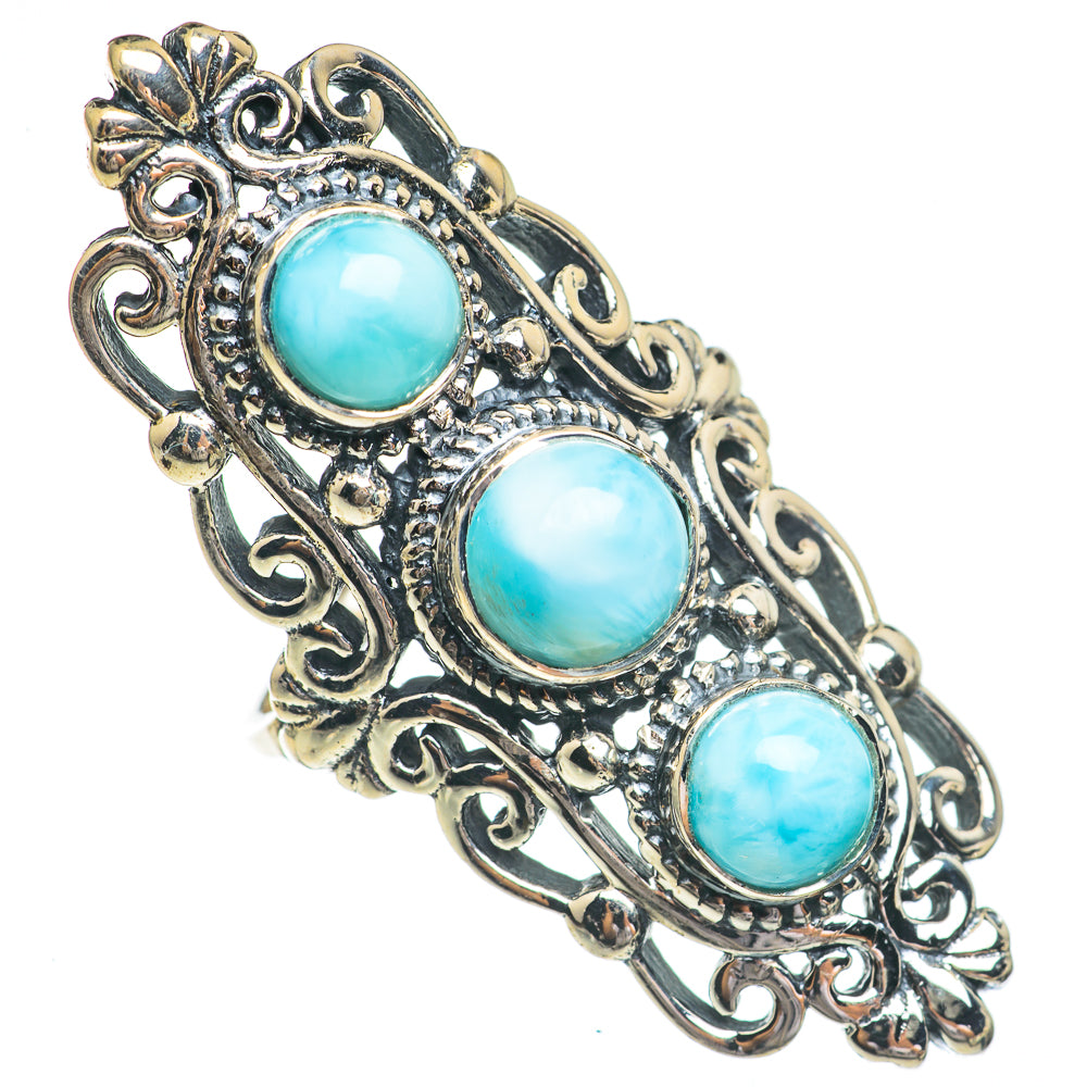 Larimar Rings handcrafted by Ana Silver Co - RING68959