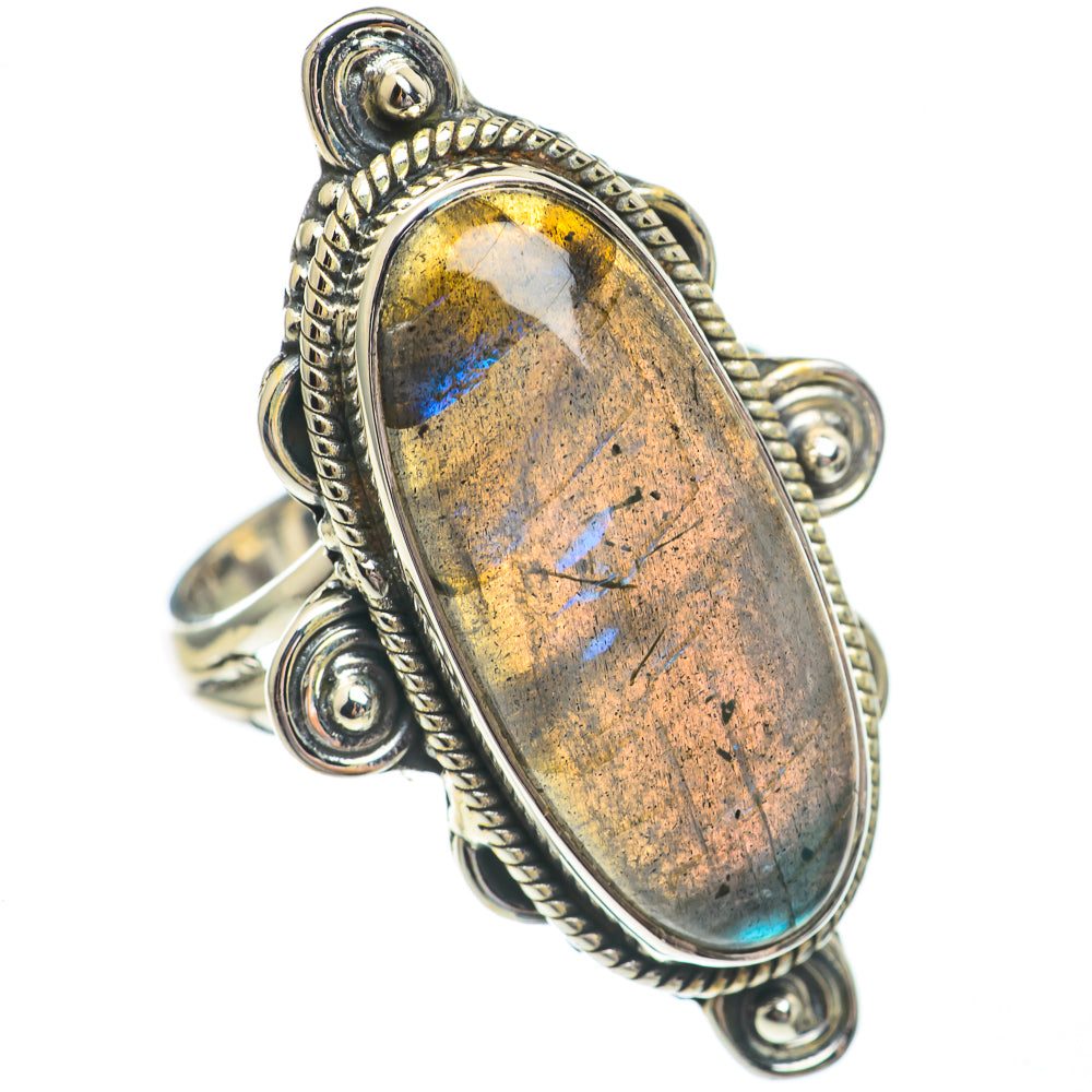 Labradorite Rings handcrafted by Ana Silver Co - RING68962