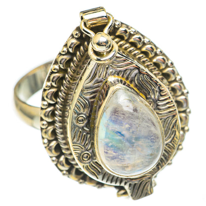 Rainbow Moonstone Rings handcrafted by Ana Silver Co - RING68979