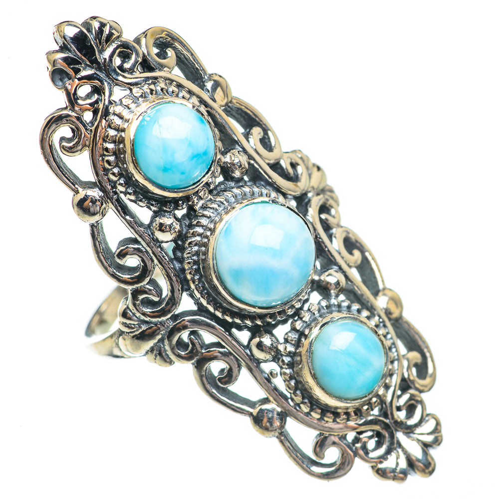 Larimar Rings handcrafted by Ana Silver Co - RING68982