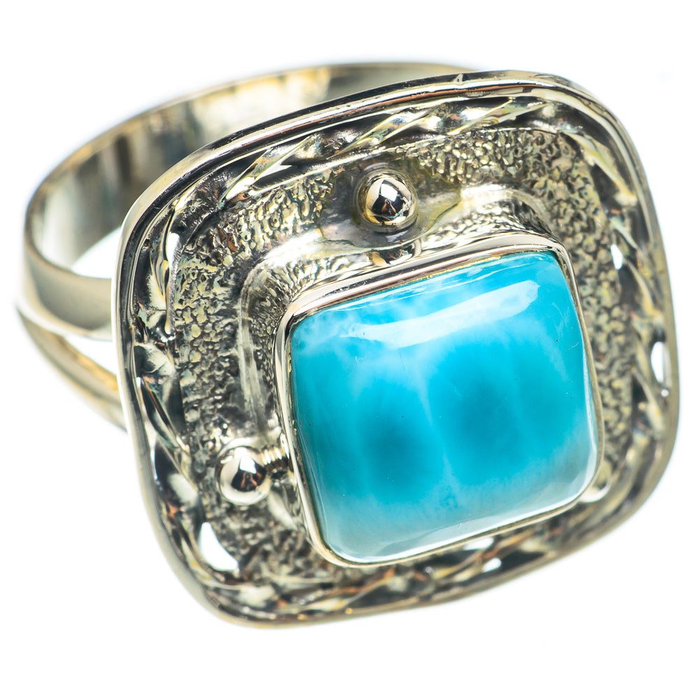 Larimar Rings handcrafted by Ana Silver Co - RING68985