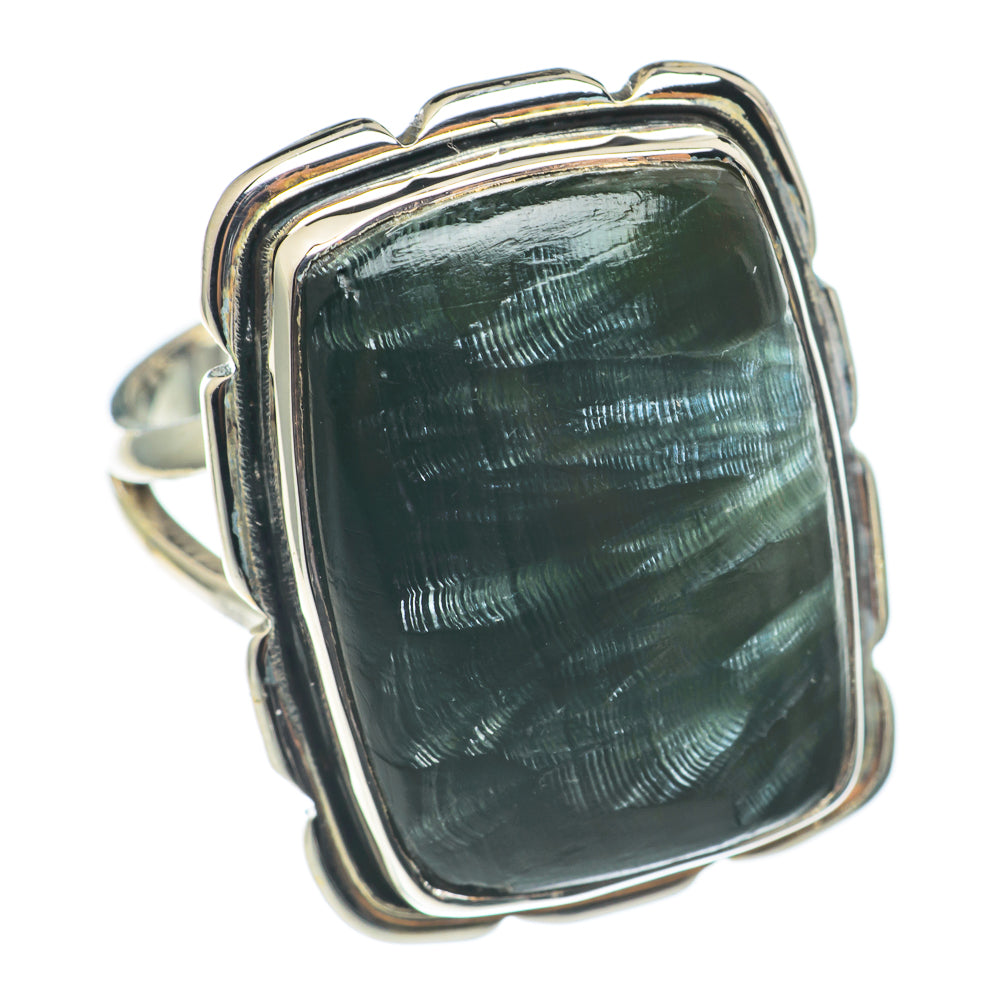 Seraphinite Rings handcrafted by Ana Silver Co - RING68991