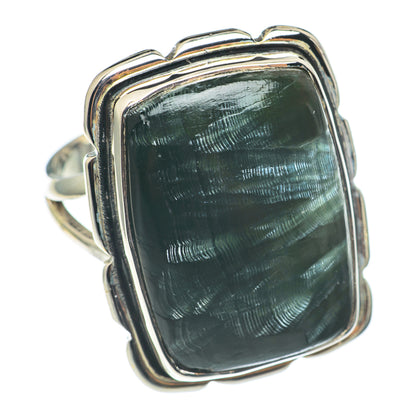 Seraphinite Rings handcrafted by Ana Silver Co - RING68991