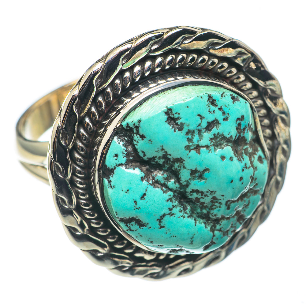 Tibetan Turquoise Rings handcrafted by Ana Silver Co - RING68992