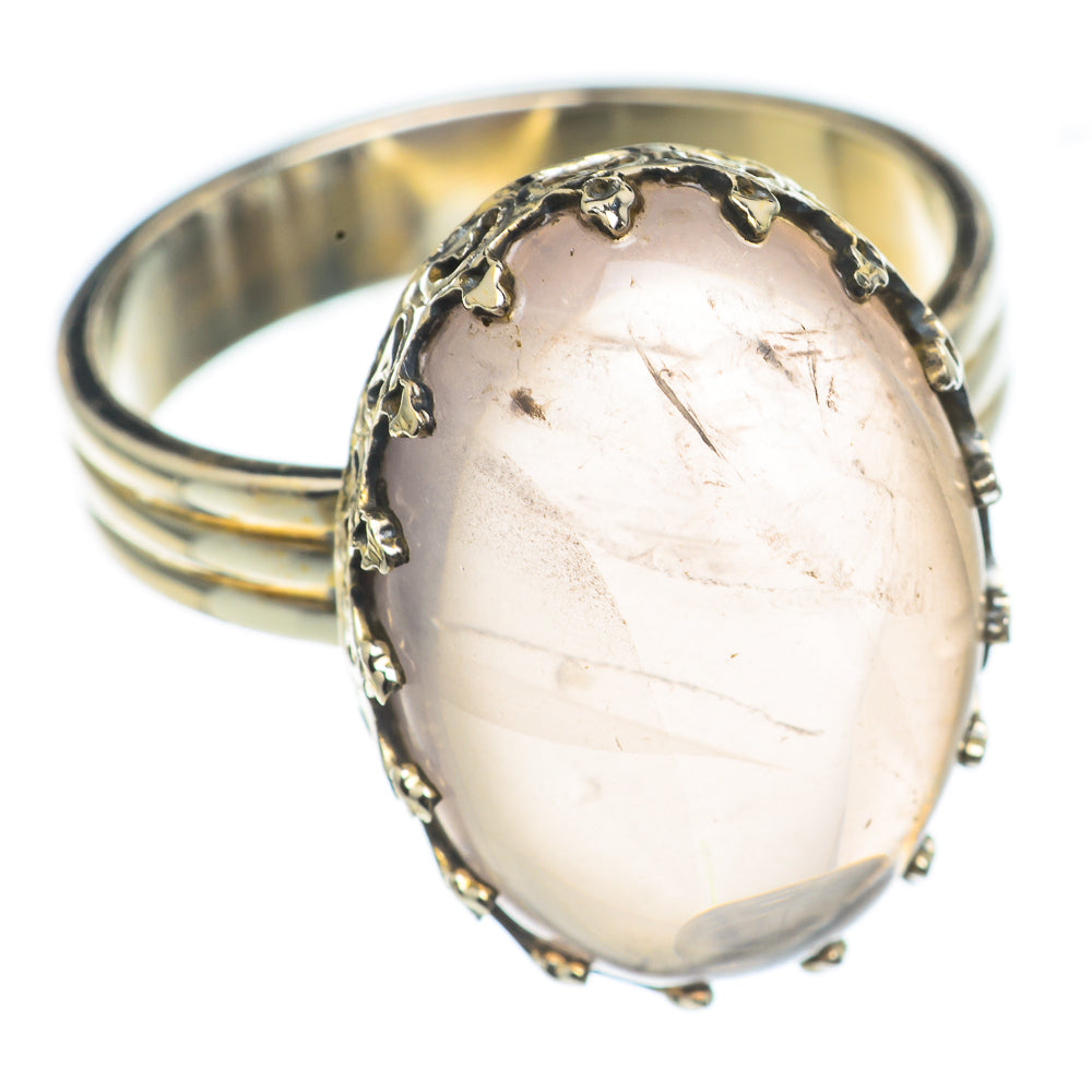 Rose Quartz Rings handcrafted by Ana Silver Co - RING69000