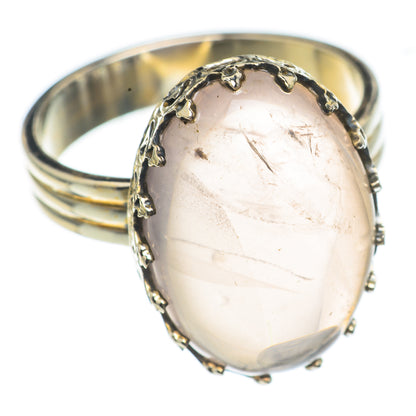 Rose Quartz Rings handcrafted by Ana Silver Co - RING69000