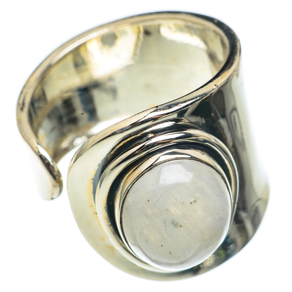 Rainbow Moonstone Rings handcrafted by Ana Silver Co - RING69013