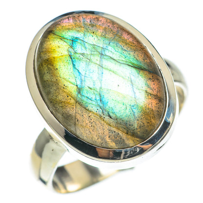 Labradorite Rings handcrafted by Ana Silver Co - RING69030