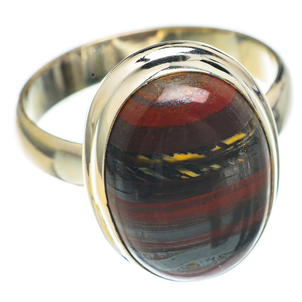Red Tiger Iron Rings handcrafted by Ana Silver Co - RING69034