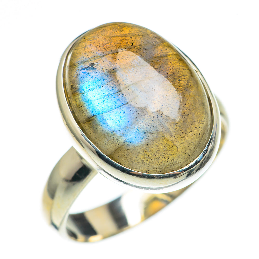 Labradorite Rings handcrafted by Ana Silver Co - RING69062