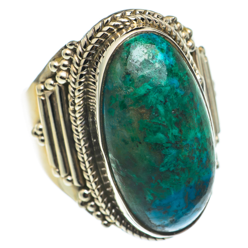 Chrysocolla Rings handcrafted by Ana Silver Co - RING69066
