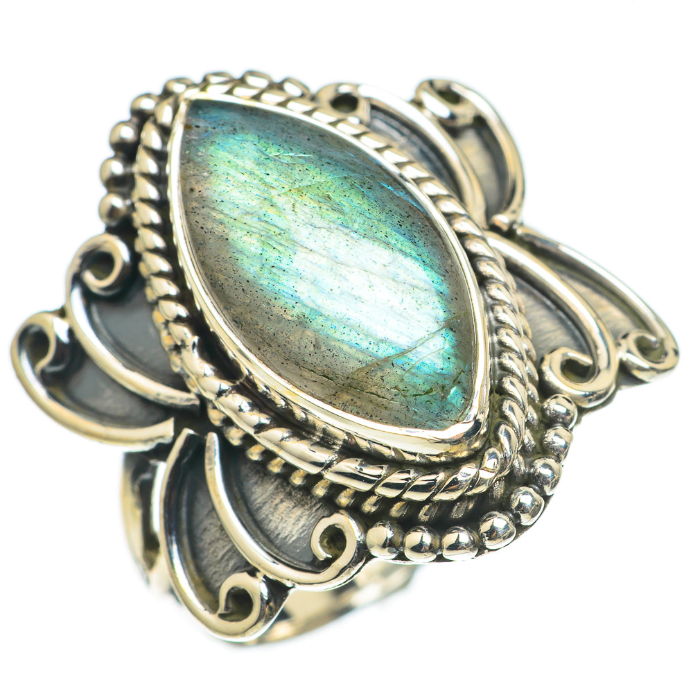 Labradorite Rings handcrafted by Ana Silver Co - RING69067