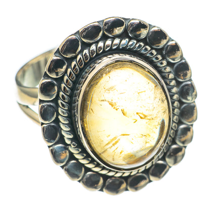 Rutilated Quartz Rings handcrafted by Ana Silver Co - RING69073
