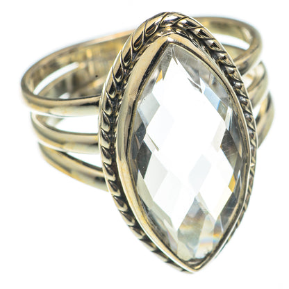 White Quartz Rings handcrafted by Ana Silver Co - RING69093
