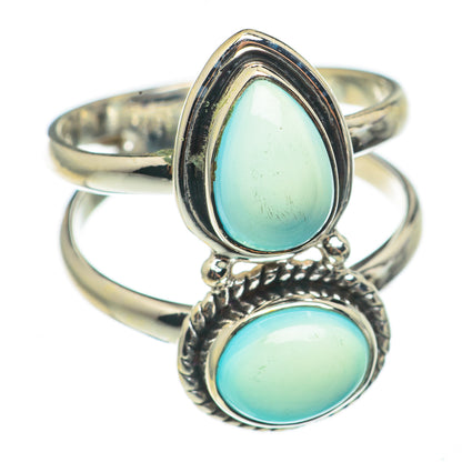 Aqua Chalcedony Rings handcrafted by Ana Silver Co - RING69099