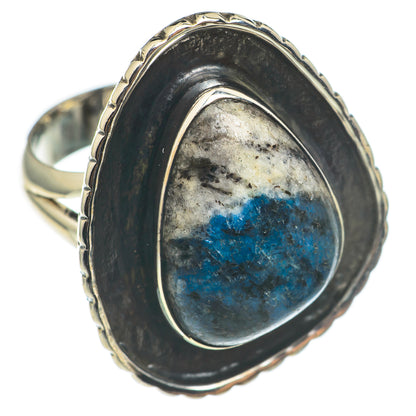 K2 Blue Azurite Rings handcrafted by Ana Silver Co - RING69103