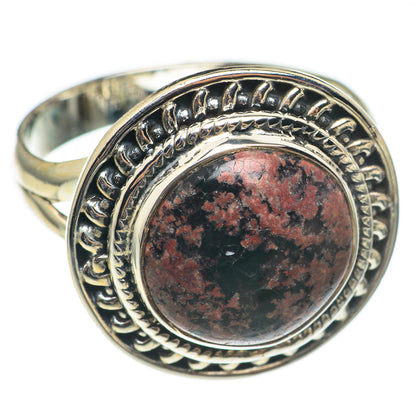 Fireworks Obsidian Rings handcrafted by Ana Silver Co - RING69109