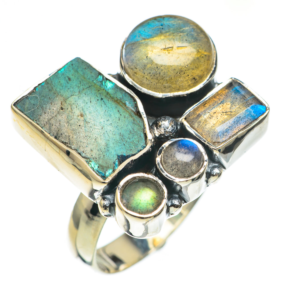 Labradorite Rings handcrafted by Ana Silver Co - RING69136