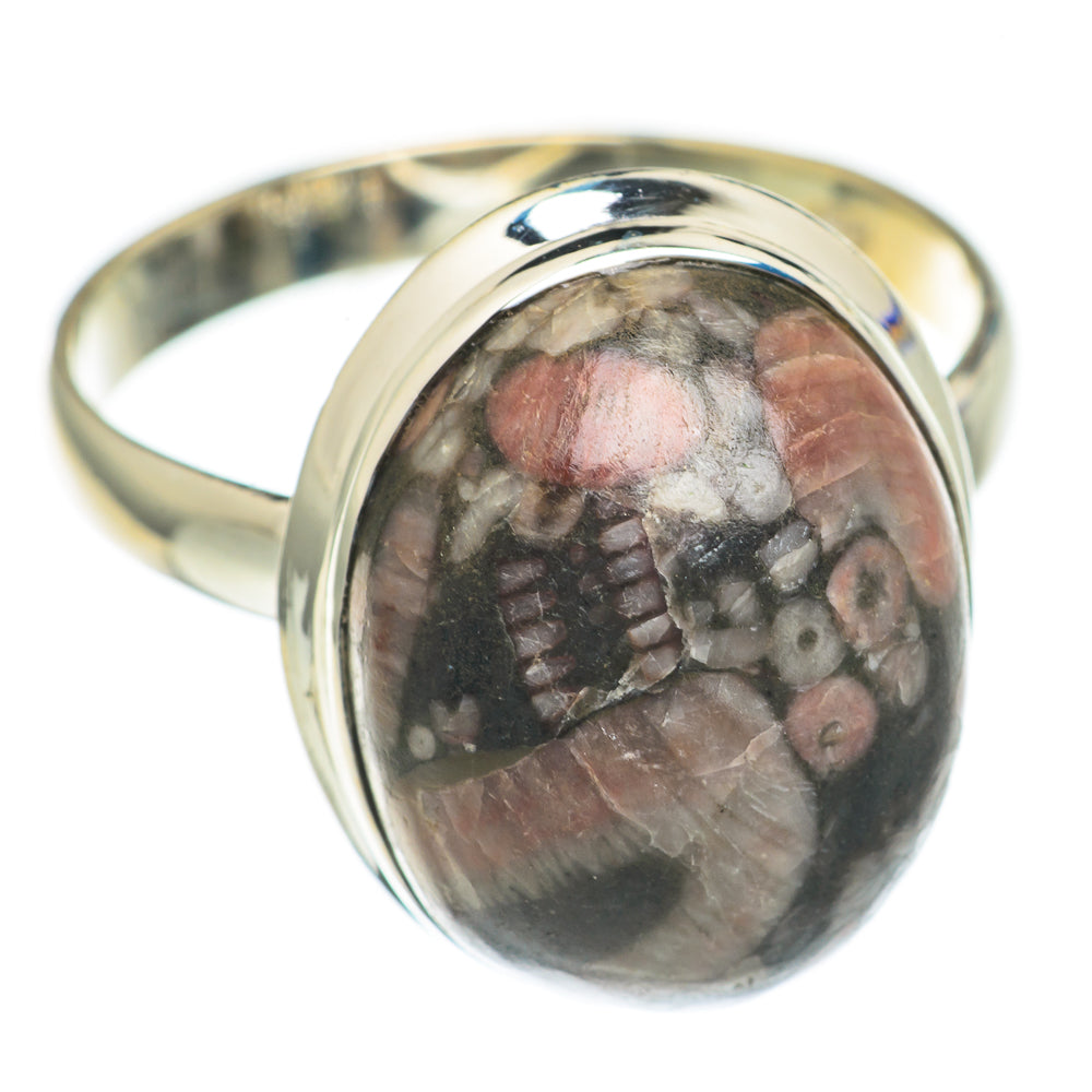 Crinoid Fossil Rings handcrafted by Ana Silver Co - RING69140