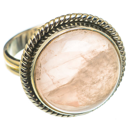 Rose Quartz Rings handcrafted by Ana Silver Co - RING69145