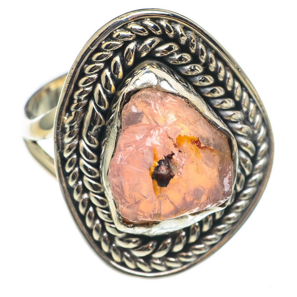 Rose Quartz Rings handcrafted by Ana Silver Co - RING69148