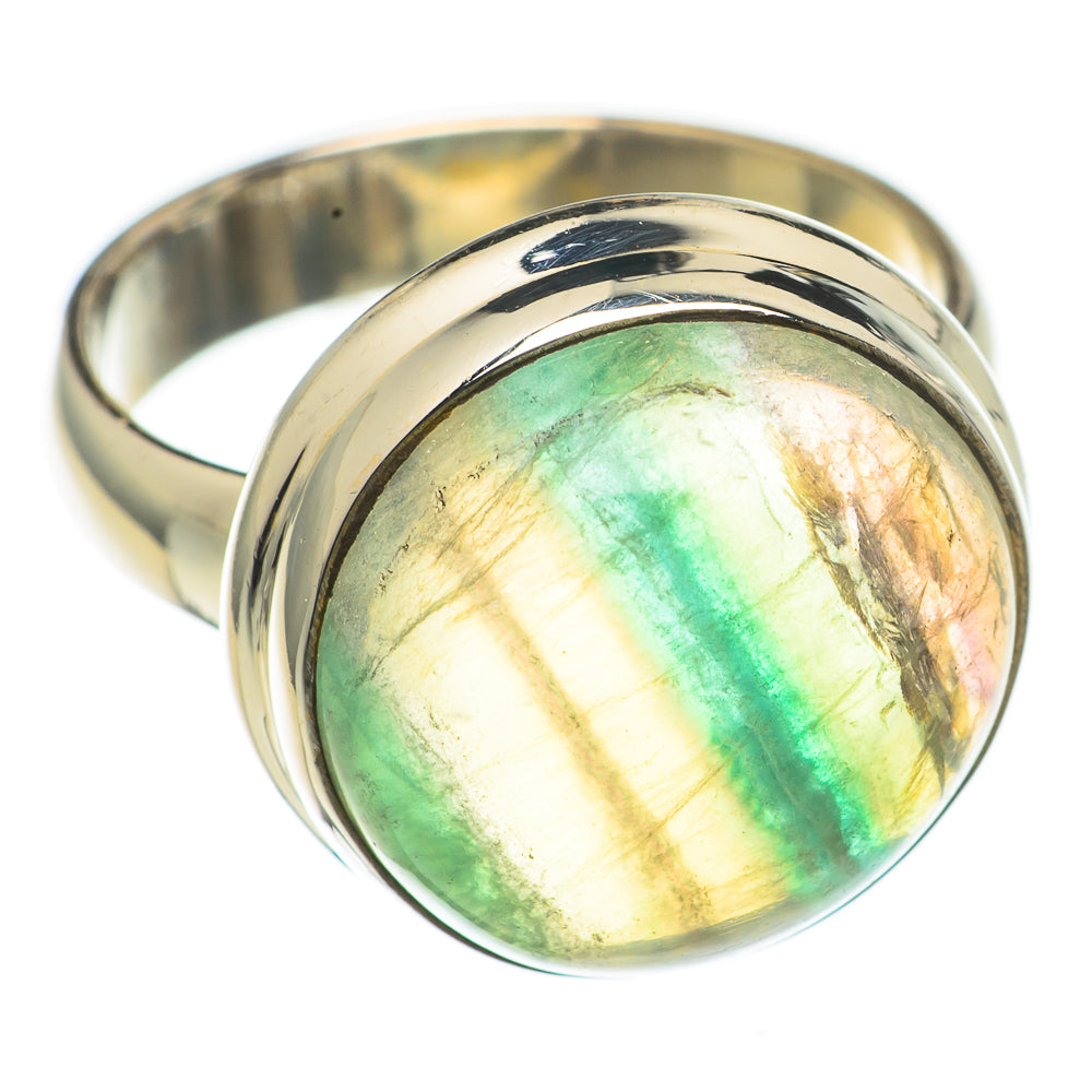 Green Fluorite Rings handcrafted by Ana Silver Co - RING69162