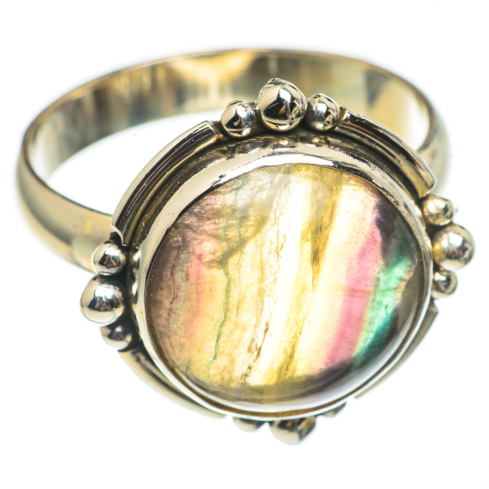 Green Fluorite Rings handcrafted by Ana Silver Co - RING69163