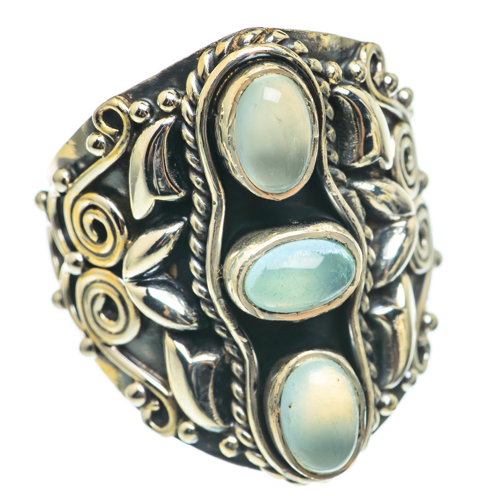 Aqua Chalcedony Rings handcrafted by Ana Silver Co - RING69165