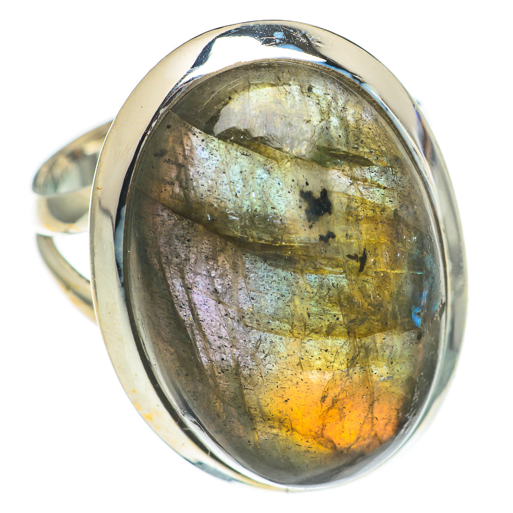 Labradorite Rings handcrafted by Ana Silver Co - RING69173