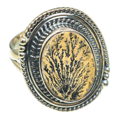 Germany Psilomelane Dendrite Rings handcrafted by Ana Silver Co - RING69177