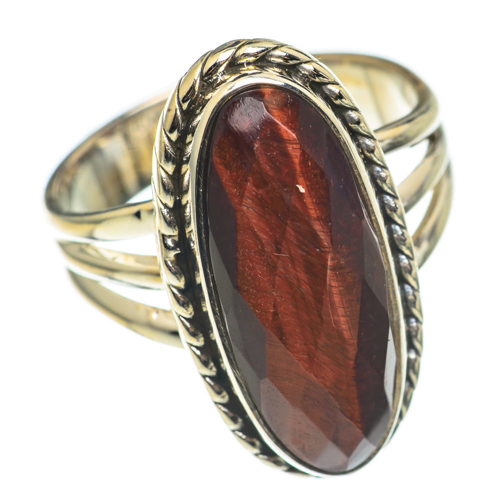 Red Tiger Iron Rings handcrafted by Ana Silver Co - RING69208