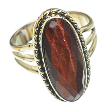 Red Tiger Iron Rings handcrafted by Ana Silver Co - RING69208