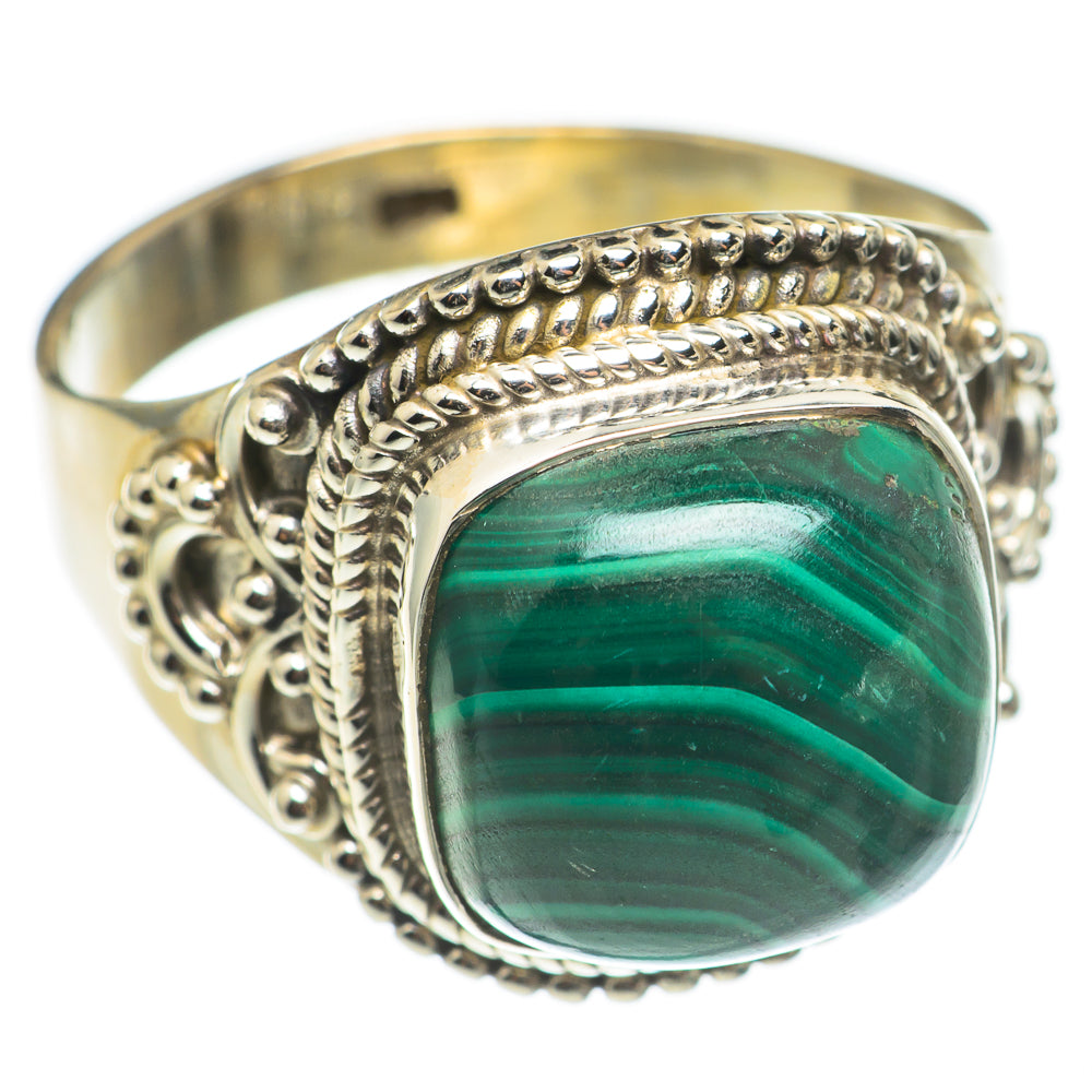 Malachite Rings handcrafted by Ana Silver Co - RING69234