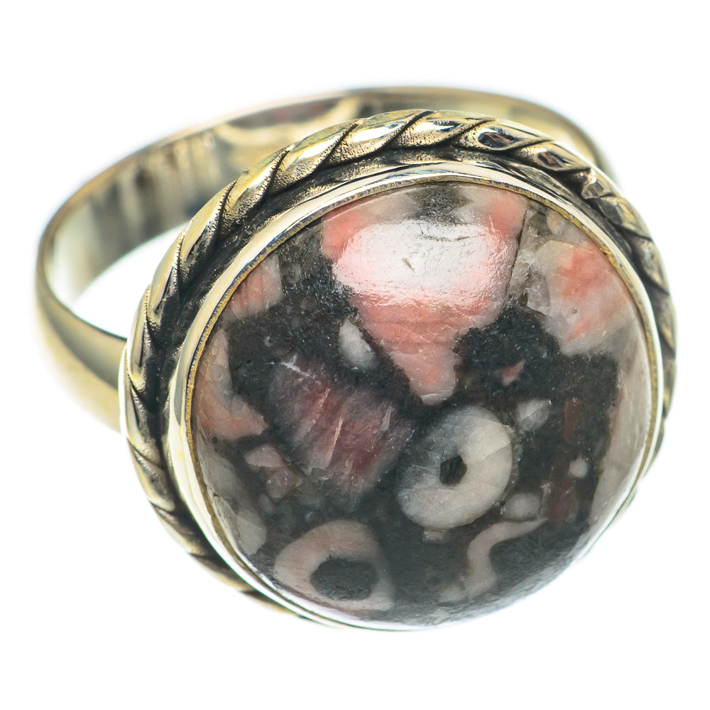 Crinoid Fossil Rings handcrafted by Ana Silver Co - RING69240