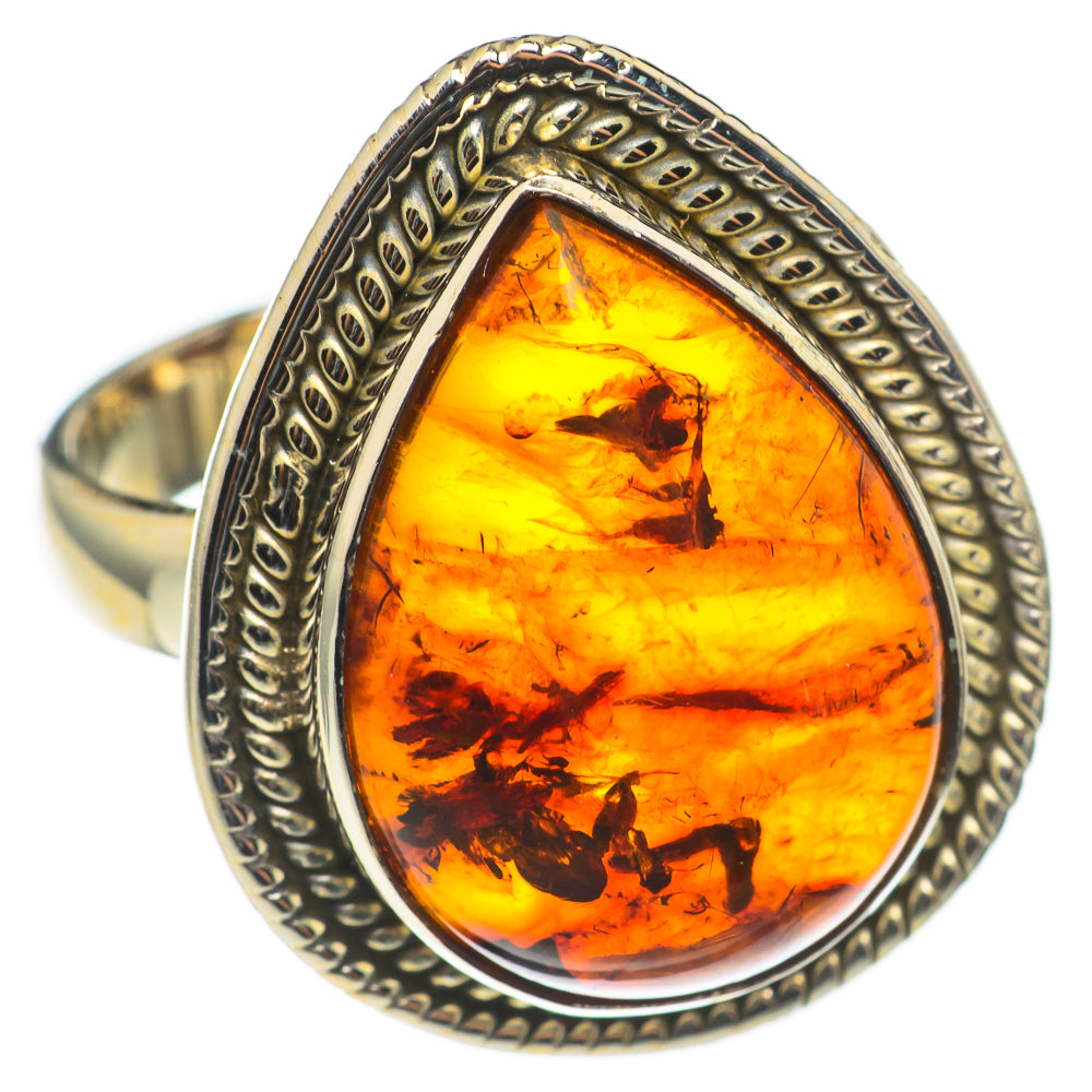 Baltic Amber Rings handcrafted by Ana Silver Co - RING69241
