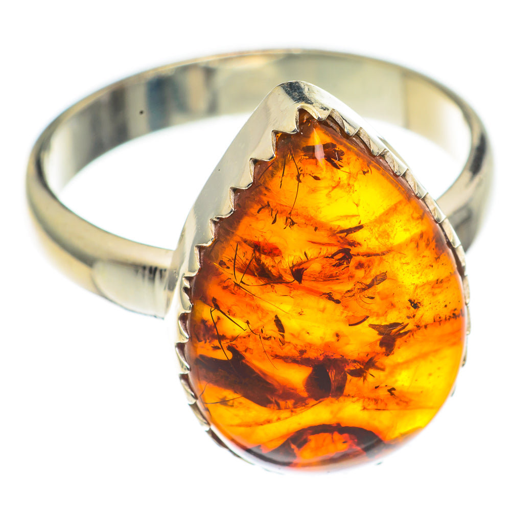 Baltic Amber Rings handcrafted by Ana Silver Co - RING69242